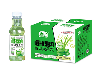 森宇嚼瓶果肉芦荟果粒复合果汁饮料450mlx15